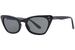 Ray Ban Miss Burbank RJ9099S Sunglasses Youth Kids Girl's Cat Eye - Black/Dark Green-100/71
