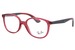 Ray Ban RY1598 Eyeglasses Youth Full Rim Square Shape - Transparent Red-3886