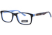 Tony Hawk THK081 Eyeglasses Youth Kids Boy's Full Rim Rectangle Shape - Black/Blue-1