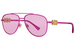 Versace VK2002 Sunglasses Youth Kids Girl's Pilot - Matte Fuchsia/Pink-1495/84