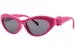 Versace VK4005U Sunglasses Youth Kids Girl's Cat Eye - Fuxia/Dark Grey-552787