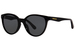 Versace VK4427U Sunglasses Youth Kids Girl's Round Shape - Black/Gold-Logo/Dark Grey-GB1/87