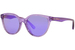 Versace VK4427U Sunglasses Youth Kids Girl's Round Shape - Lilac Glitter/Grey Mirror Violet-53734V