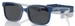 Vogue VJ2017 Sunglasses Youth Kids Pillow Shape w/Strap - Blue on Cream Rubber/Dark Grey-297487