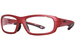 Wiley X Gamer Eyeglasses Youth Full Rim Rectangle Shape - Red/Black-Logo-YFGAM03