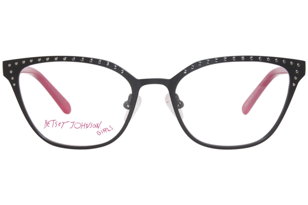  Betsey Johnson Bon-Voyage Eyeglasses Girl's Full Rim Cat Eye 