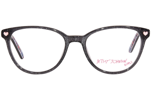  Betsey Johnson Cosmic Eyeglasses Youth Kids Girl's Full Rim Oval Shape 