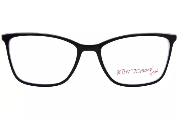  Betsey Johnson Inspired Eyeglasses Youth Kids Girl's Full Rim Rectangle Shape 