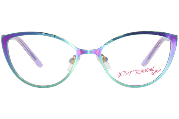  Betsey Johnson Tada Eyeglasses Youth Kids Girl's Full Rim Cat Eye 
