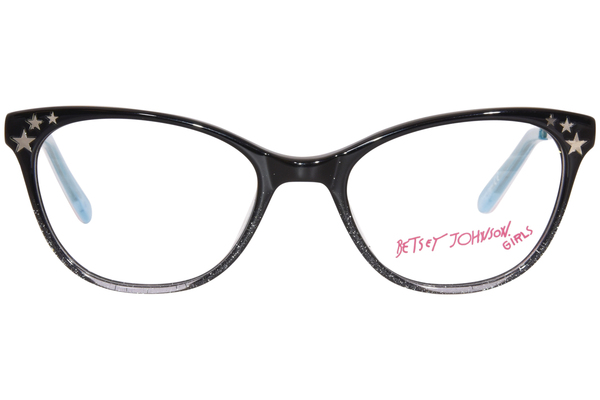  Betsey Johnson You-Go-Girl Eyeglasses Youth Kids Girl's Full Rim Cat Eye 