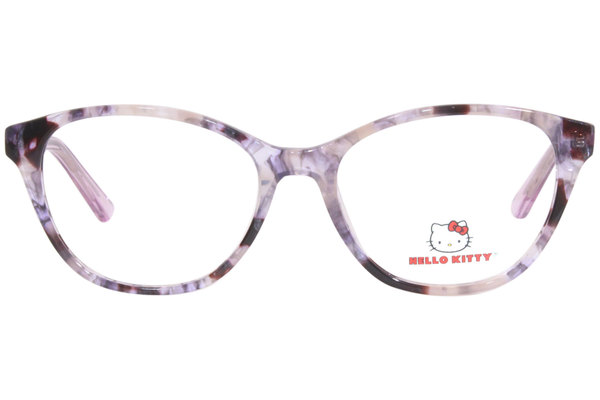  Hello Kitty HK346 Eyeglasses Girl's Full Rim Oval Shape 
