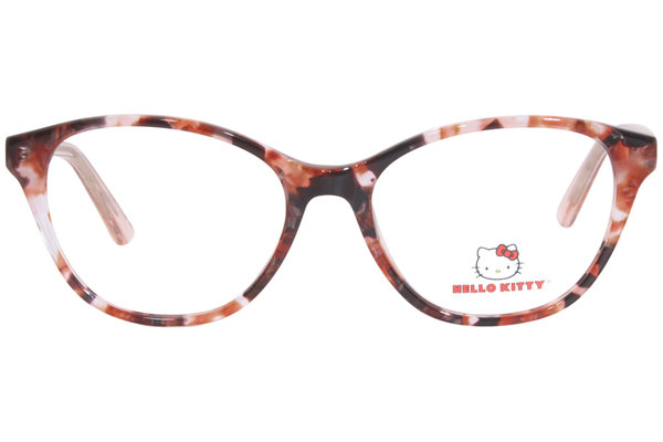  Hello Kitty HK346 Eyeglasses Girl's Full Rim Oval Shape 