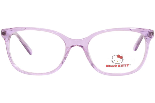  Hello Kitty HK348 Eyeglasses Girl's Full Rim Rectangle Shape 