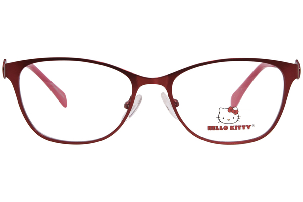  Hello Kitty HK370 Eyeglasses Youth Kids Full Rim Rectangle Shape 