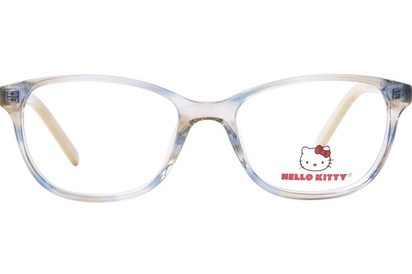  Hello Kitty HK372 Eyeglasses Youth Kids Girl's Full Rim Round Shape 