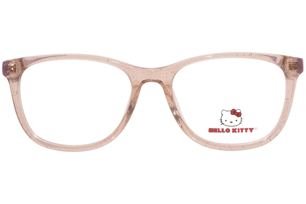  Hello Kitty HK381-1 Eyeglasses Youth Kids Girl's Full Rim Rectangle Shape 