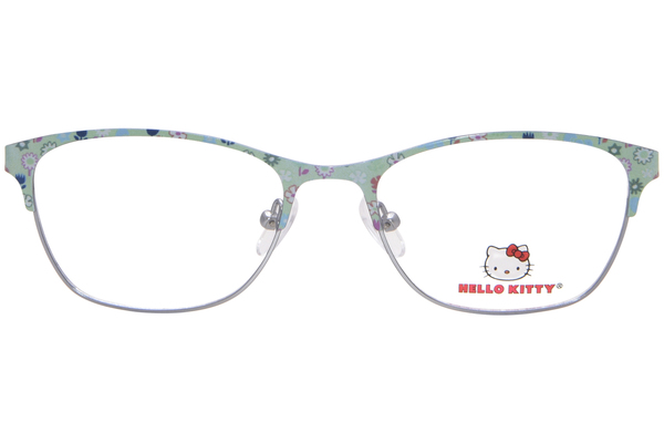  Hello Kitty HK384 Eyeglasses Youth Kids Girl's Full Rim Oval Shape 