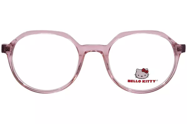  Hello Kitty HK387 Eyeglasses Youth Kids Girl's Full Rim Round Shape 