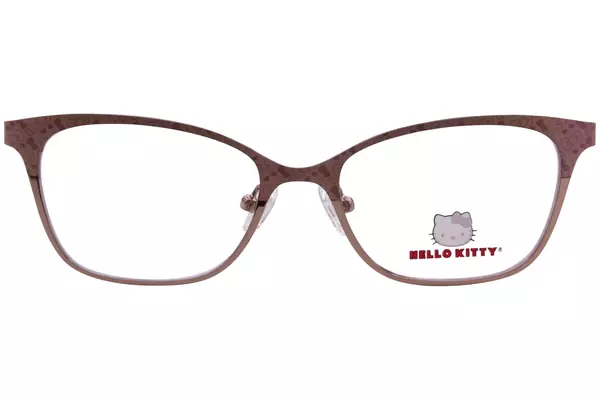 Hello Kitty HK395 Eyeglasses Youth Kids Full Rim Rectangle Shape 