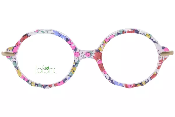  Lafont Paris Sidonie Eyeglasses Youth Kids Girl's Full Rim Round Shape 
