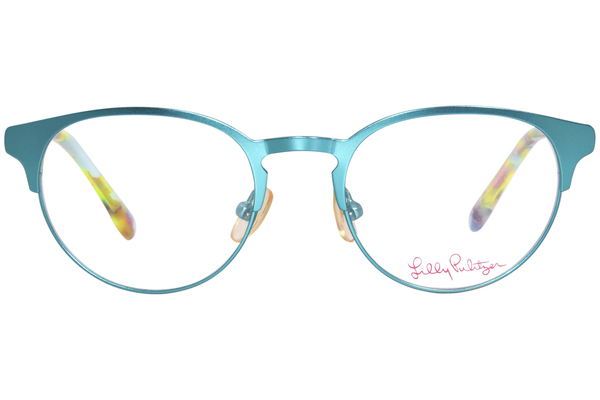  Lilly Pulitzer Hani Eyeglasses Youth Girl's Full Rim Round Shape 