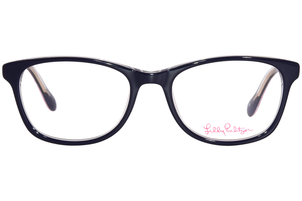 Lilly Pulitzer Landry Mini Eyeglasses Girl's Full Rim Rectangle Shape 