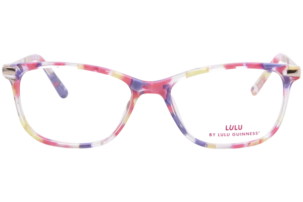  Lulu by Lulu Guinness LK040 Eyeglasses Youth Kids Girl's Full Rim Square Shape 