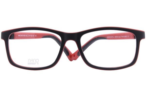 Nano Vista Fangame-3.0 NAO303 Eyeglasses Youth Kids Full Rim Rectangle Shape 