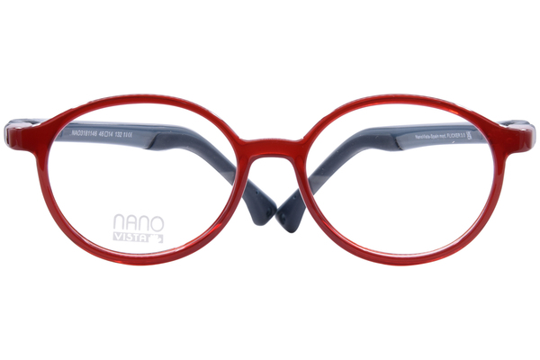  Nano Vista Flicker-3.0 NAO318 Eyeglasses Youth Kids Full Rim Round Shape 