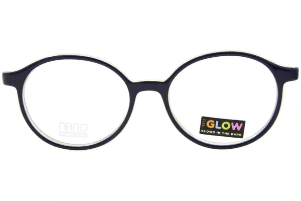  Nano Vista Flicker-Glow-3.0 NAO318 Eyeglasses Youth Kids Full Rim Round Shape 