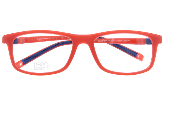  Nano Vista Sleek-Crew-3.0 NAO310 Eyeglasses Youth Kids Full Rim Rectangle Shape 