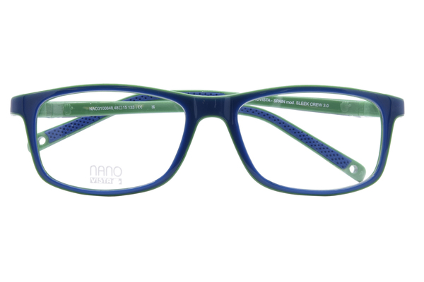 Nano Vista Sleek-Crew-3.0 NAO310 Eyeglasses Youth Kids Full Rim Rectangle Shape 