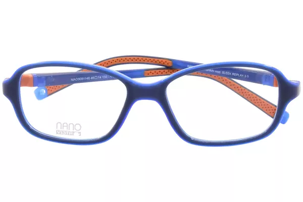  Nano Vista Sleek-Replay-3 NAO309 Eyeglasses Youth Kids Full Rim Rectangle Shape 