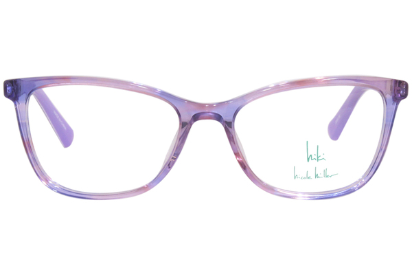  Nicole Miller Indra Eyeglasses Youth Girl's Full Rim Cat Eye 