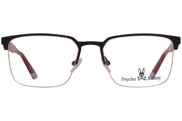  Psycho Bunny PB109 Eyeglasses Youth Boy's Semi Rim Rectangular Optical Frame 