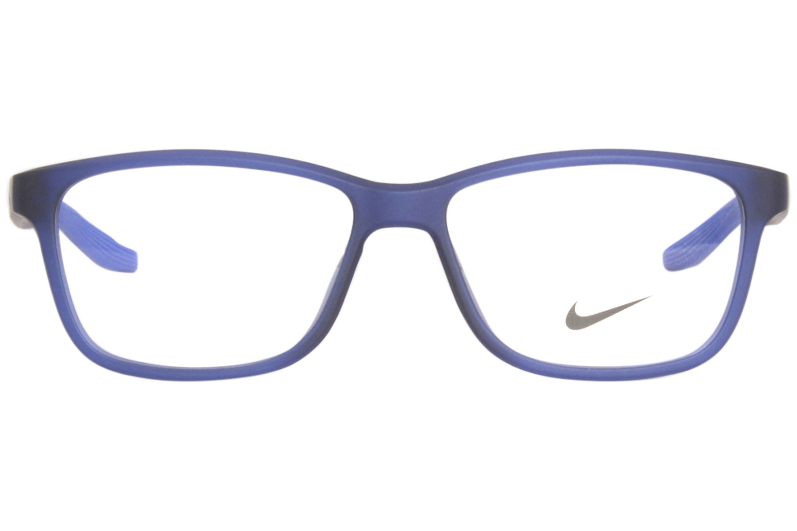 Nike 5048 410 Eyeglasses Youth Matte Midnight Navy Full Rim Rectangle ...
