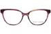 Betsey Johnson Bet All American Eyeglasses Youth Kids Girl's Full Rim Cat Eye