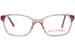 Betsey Johnson Empowered Eyeglasses Youth Kids Girl's Full Rim Square Shape