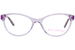Betsey Johnson Eye Heart U Eyeglasses Girl's Full Rim Oval Shape