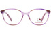 Hello Kitty HK375 Eyeglasses Youth Kids Girl's Full Rim Round Shape