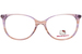 Hello Kitty HK383 Eyeglasses Youth Kids Girl's Full Rim Round Shape
