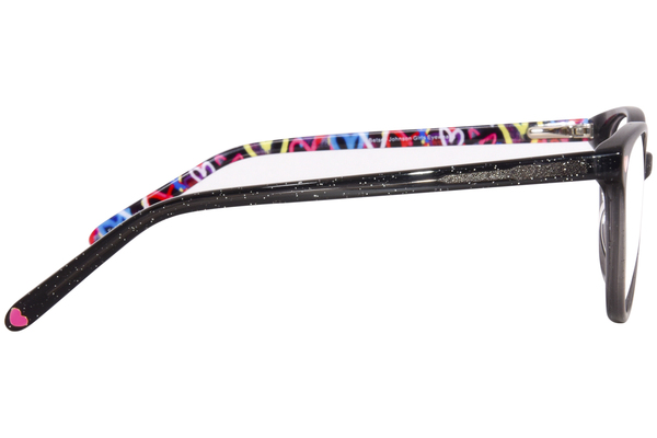  Betsey Johnson Cosmic Eyeglasses Youth Kids Girl's Full Rim Oval Shape 