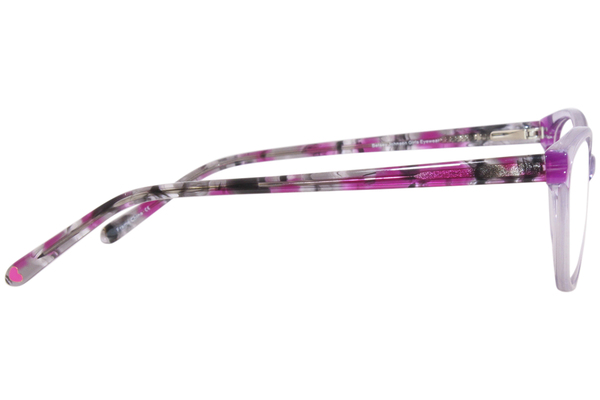  Betsey Johnson Eye Heart U Eyeglasses Girl's Full Rim Oval Shape 