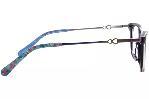  Betsey Johnson Glimmer-Goals Eyeglasses Youth Kids Girl's Full Rim 