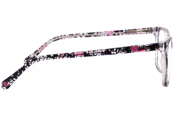  Betsey Johnson Noneya Eyeglasses Youth Kids Girl's Full Rim Square Shape 