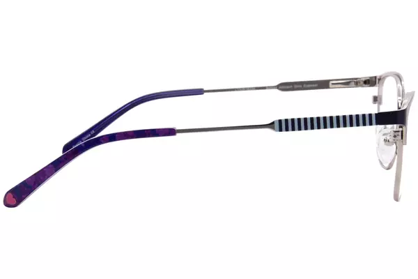  Betsey Johnson Sail-Away Eyeglasses Youth Kids Girl's Full Rim Rectangle Shape 