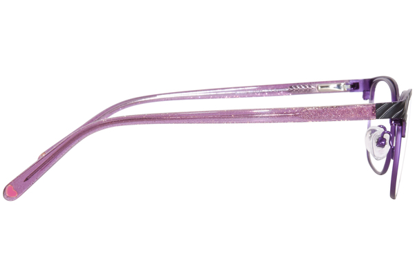  Betsey Johnson Wildflower Eyeglasses Youth Kids Girl's Full Rim Square Shape 