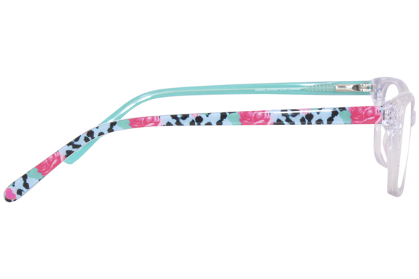  Betsey Johnson Wink Eyeglasses Girl's Full Rim Rectangle Shape 