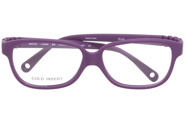  Dilli Dalli Choco-Chip Eyeglasses Frame Youth Full Rim Rectangular 
