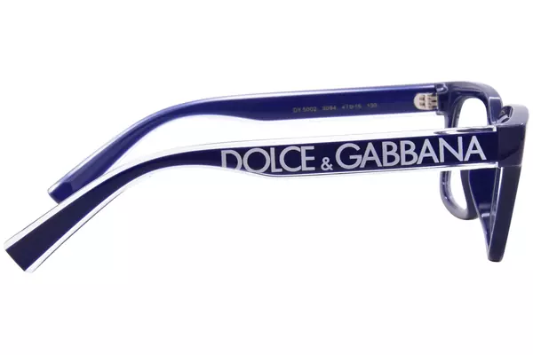  Dolce & Gabbana DX5002 Eyeglasses Youth Kids Boy's Full Rim Rectangle Shape 